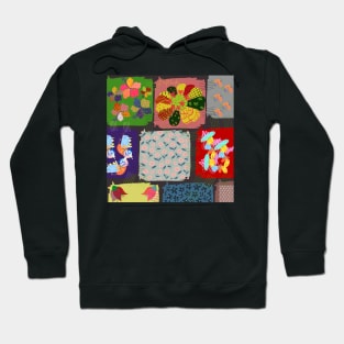 cool cozy patchwork Hoodie